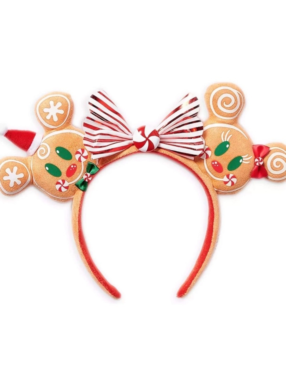 Authentic Disney Holiday Gingerbread Minnie Ears - NWOT
